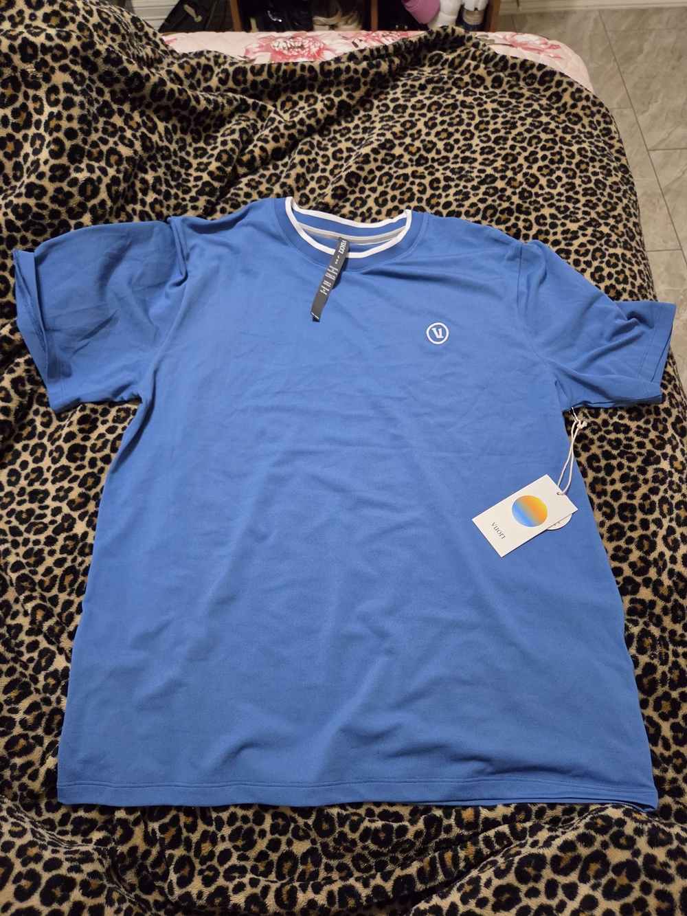 Vuori Blue Short-Sleeve Crewneck Tee
